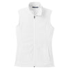 Port Authority Women's White Microfleece Vest