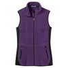 Port Authority Women's Purple Heather/Black R-Tek Pro Fleece Full-Zip Vest