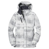 Port Authority Women's White Brushstroke Print Insulated Jacket