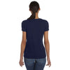 Fruit of the Loom Women's J Navy 5 oz. HD Cotton V-Neck T-Shirt