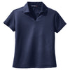 Sport-Tek Women's Navy Dri-Mesh V-Neck Polo