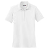 Sport-Tek Women's White Dry Zone Raglan Accent Polo