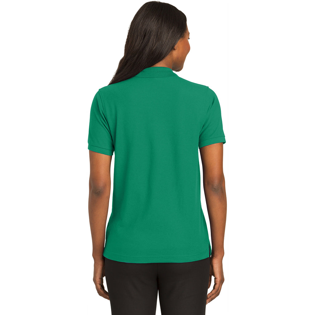 Port Authority Women's Kelly Green Silk Touch Polo