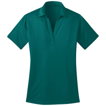 Port Authority Women's Teal Green Performance Poly Polo
