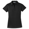 Port Authority Women's Black Crossover Raglan Polo