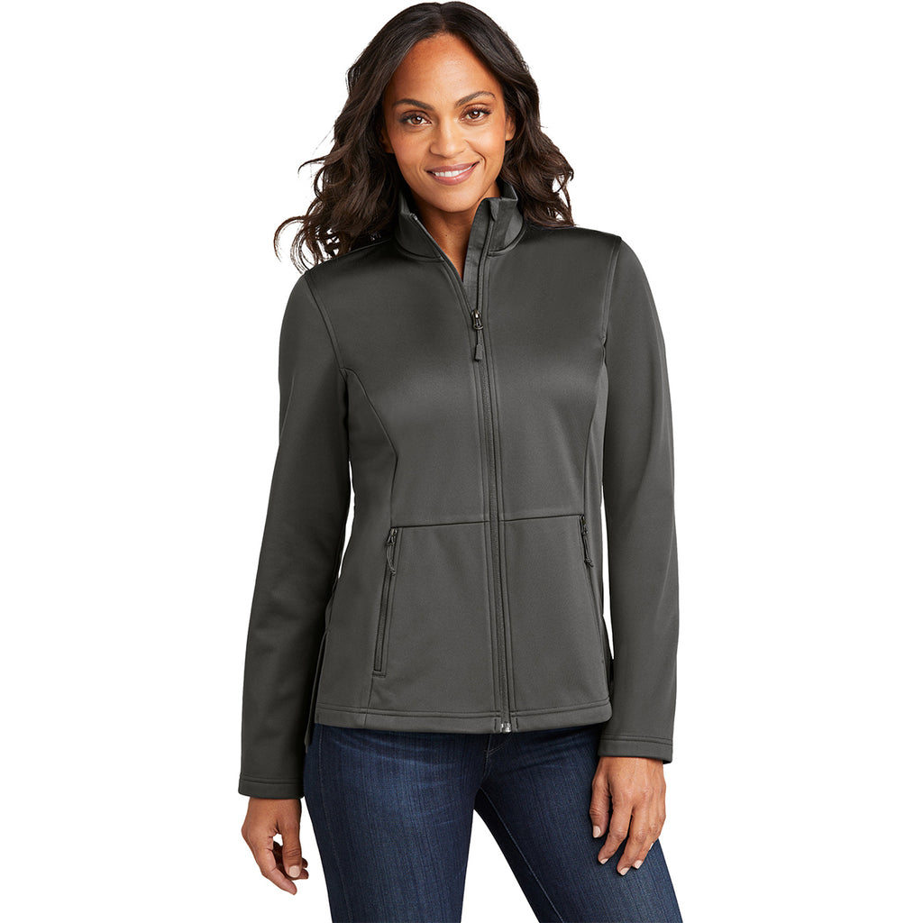 Port Authority Women's Grey Steel Flexshell Jacket