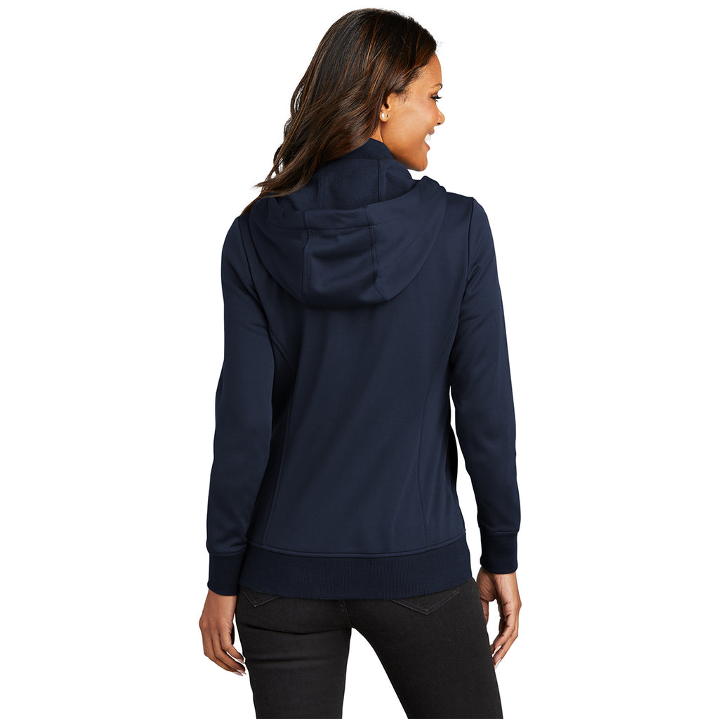 Port Authority Women's River Blue Navy Smooth Fleece Hooded Jacket