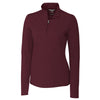 Cutter & Buck Women's Bordeaux DryTec Long Sleeve Advantage Half-Zip