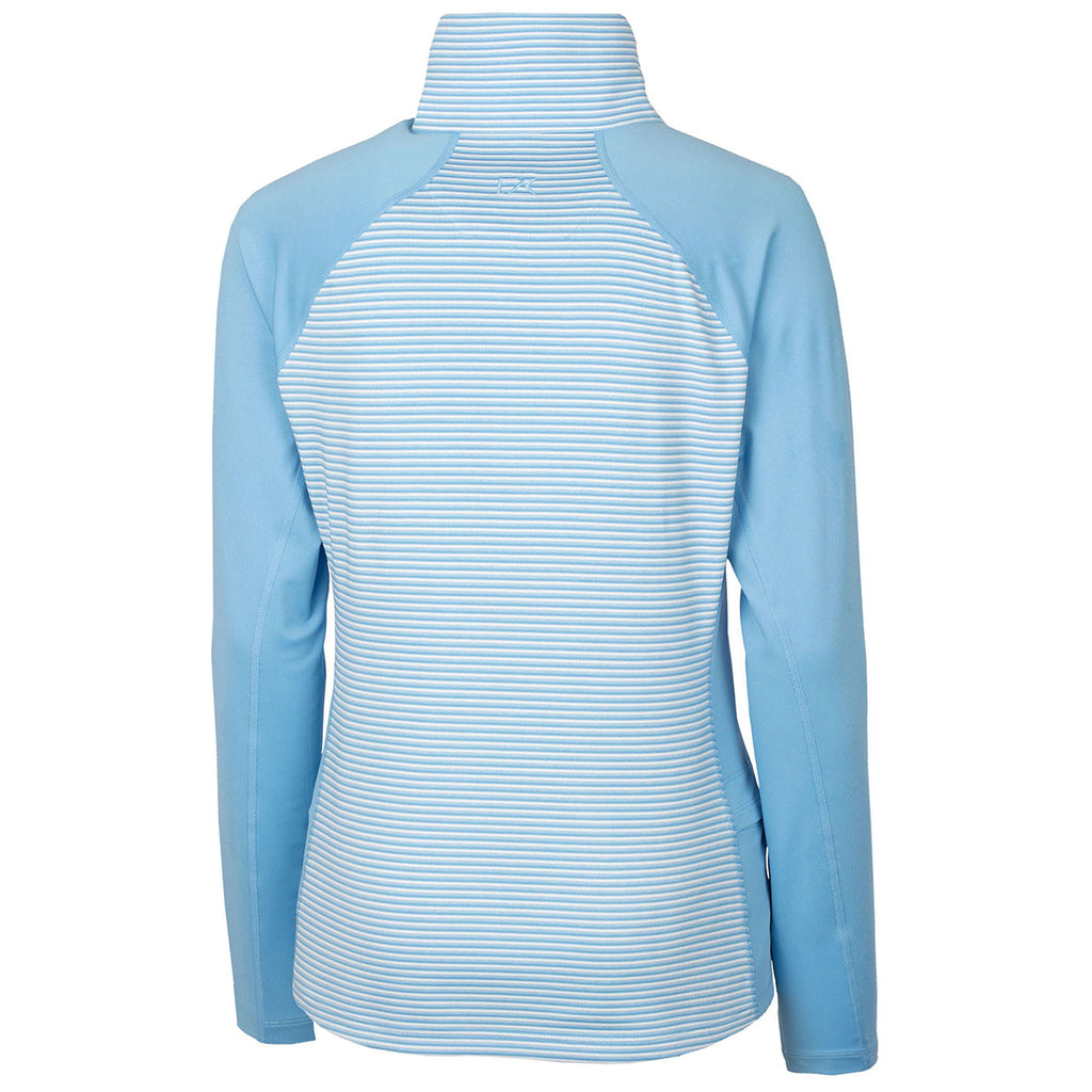 Cutter & Buck Women's Atlas Forge Tonal Stripe Half Zip