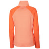 Cutter & Buck Women's College Orange Forge Tonal Stripe Half Zip