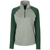 Cutter & Buck Women's Hunter Forge Tonal Stripe Half Zip