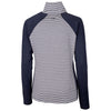 Cutter & Buck Women's Liberty Navy Forge Tonal Stripe Half Zip