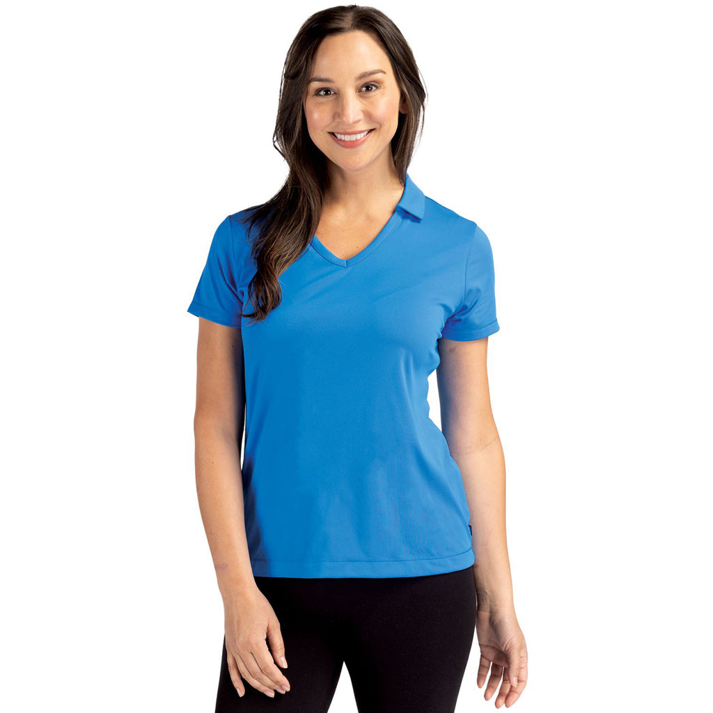 Cutter & Buck Women's Digital Daybreak Eco Recycled V-neck Polo