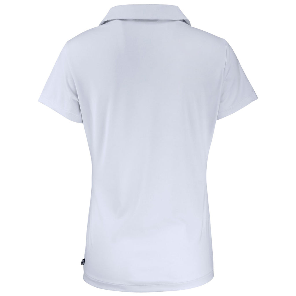 Cutter & Buck Women's White Daybreak Eco Recycled V-neck Polo