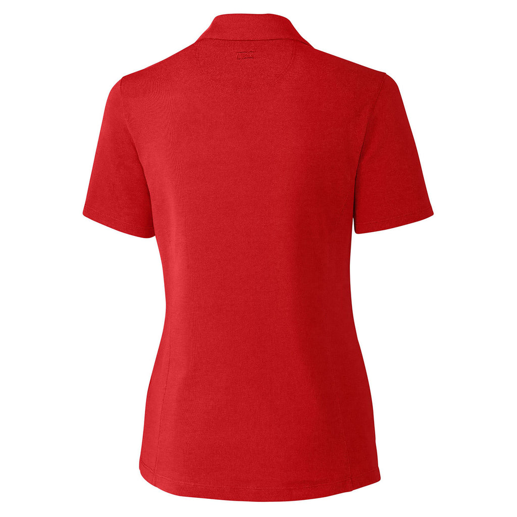 Cutter & Buck Women's Red DryTec Championship Polo