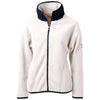 Cutter & Buck Women's Shell/Navy Blue Cascade Eco Sherpa Fleece Jacket