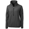 Cutter & Buck Women's Elemental Grey/Black Cascade Eco Sherpa Fleece Pullover