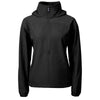 Cutter & Buck Women's Black Charter Eco Recycled Anorak Jacket