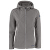 Cutter & Buck Women's Elemental Grey Evoke Eco Softshell Recycled Full Zip Jacket