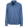 Cutter & Buck Women's Indigo Windward Twill Long Sleeve Popover