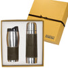 Leeman Brown Empire Thermos and Tumbler Gift Set