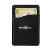 Leeman Black Tuscany Card Holder with Metal Ring Phone Stand