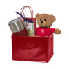 Leeman Red Tuscany Vacuum Tumbler with Teddy Bear and Hot Cocoa Gift Set