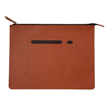 Leeman Tan Tuscany Zip File Folder