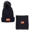 Leeman Black Ribbed Knit Winter Duo