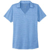 Port Authority Women's Carolina Blue Shadow Stripe Polo