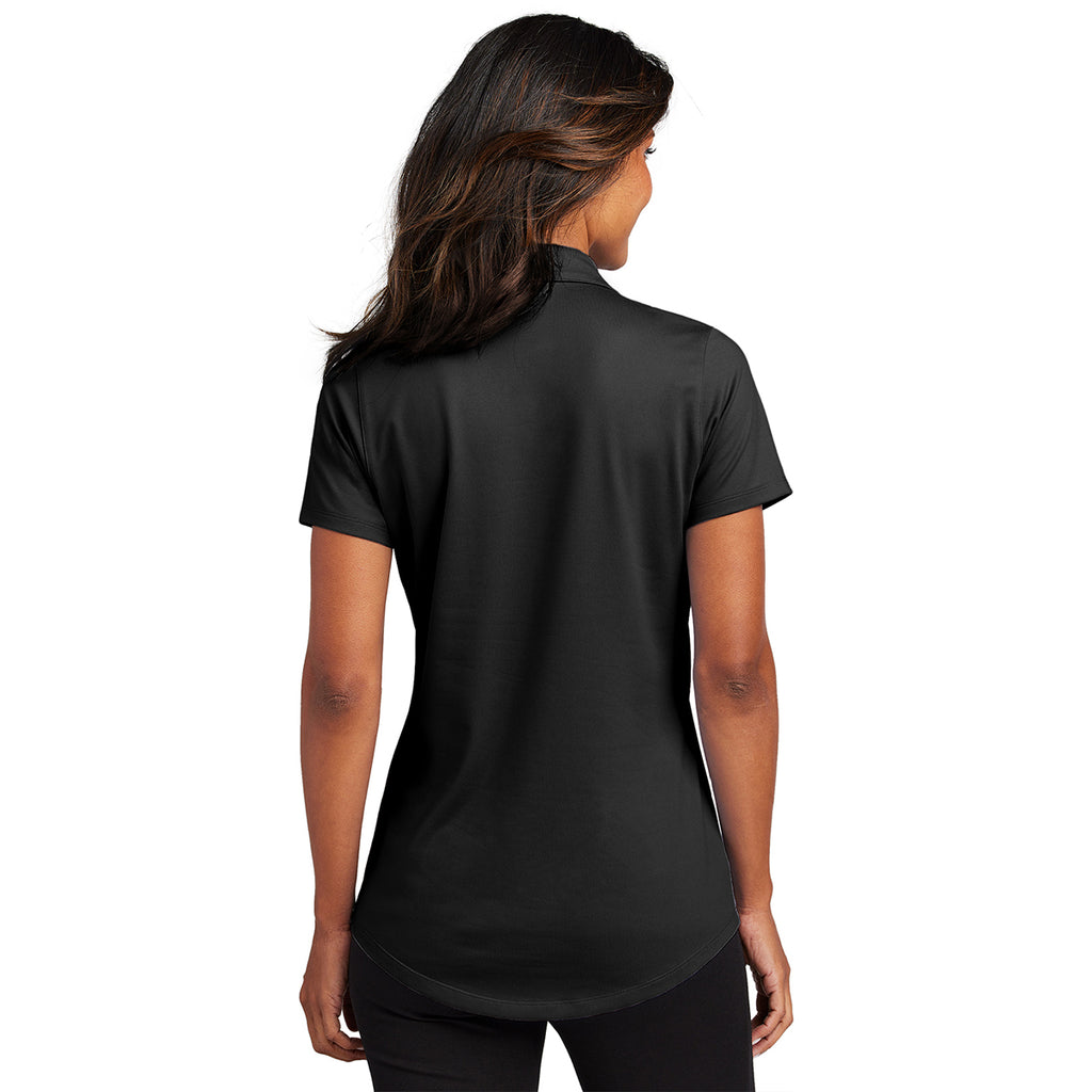 Port Authority Women's Black City Stretch Polo