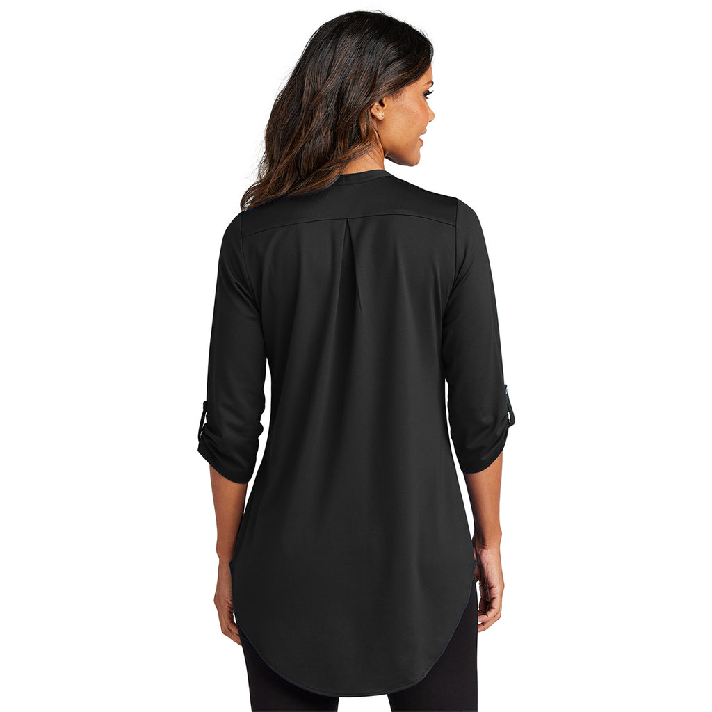 Port Authority Women's Black City Stretch 3/4-Sleeve Tunic