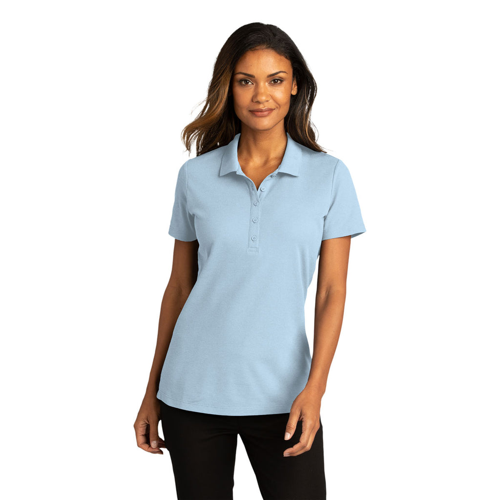 Port Authority Women's Cloud Blue SuperPro React Polo