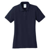 Port & Company Women's Deep Navy Core Blend Pique Polo