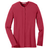 Port Authority Women's Rich Red Concept Stretch Button-Front Cardigan