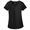 New Era Women's Black Solid Series Performance Scoop Tee