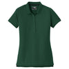 New Era Women's Dark Green Venue Home Plate Polo