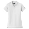 New Era Women's White Venue Home Plate Polo