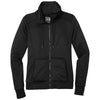 New Era Women's Black Performance Terry Full-Zip Cowl