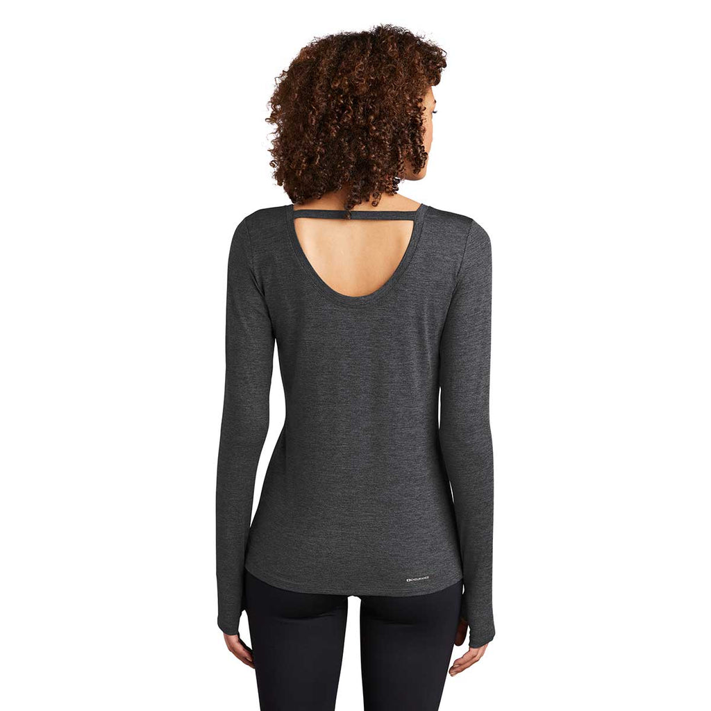 OGIO Women's Blacktop Heather Endurance Force Long Sleeve Tee