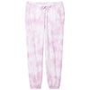 Port & Company Women's Cerise Pink Beach Wash Cloud Tie-Dye Sweatpant