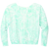 Port & Company Women's Cool Mint Beach Wash Cloud Tie-Dye V-Neck Sweatshirt