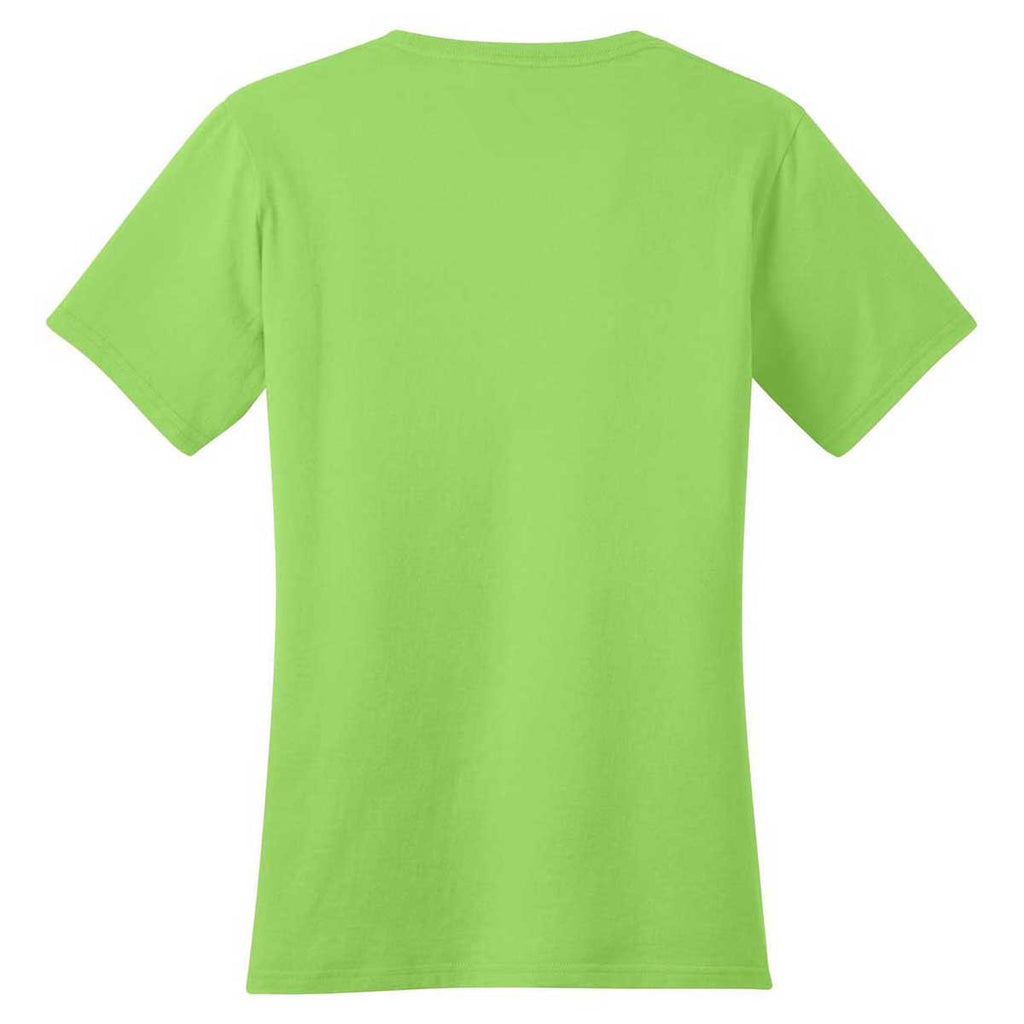 Port & Company Women's Lime Ring Spun Cotton Tee