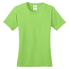 Port & Company Women's Lime Ring Spun Cotton Tee