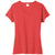 Port & Company Women's Bright Red Heather Tri-Blend V-Neck Tee