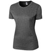 Clique Women's Black Heather Charge Active Tee