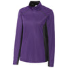 Clique Women's College Purple Ice Colorblock Half Zip