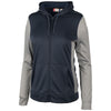 Clique Women's Dark Navy Helsa Sport Colorblock Full Zip