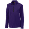 Clique Women's College Purple Summit Half Zip Microfleece