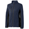 Clique Women's Dark Navy/Black Narvik Colorblock Softshell